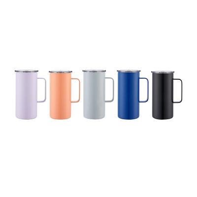 China Business Flask Water Bottle With Handle Stainless Steel Coffee Tumbler Travel Mug New Personalized Design for sale