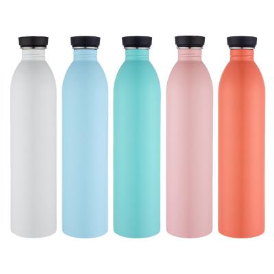 China Business Double Wall Thermos Vacuum Flask Insulated Outdoor Sports Drink Cola Shaped 18/8 Stainless Steel Water Bottles With Custom Logo for sale