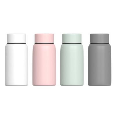 China Business Soft Touch Tea Thermos Vacuum Flask Insulated Stainless Steel Water Bottle Mini Flask Beauty Flask for sale