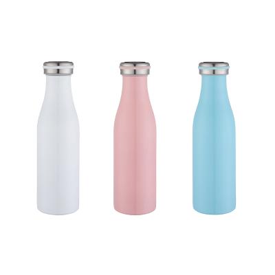 China PORTABLE 350ml 450ml Customized Stainless Steel Vacuum Milk Bottle Double Wall Stainless Steel Thermos Flask for sale