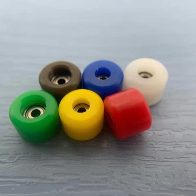 China Ratio Lock System Wholesale Wide Shape CNC Fingerboard Wheels for sale