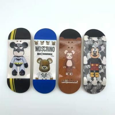 China Custom Printing 34mm Youth Maple Fingerboard Wood Decks for sale