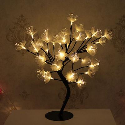 China Hot sale led fiber optic flowers led flower tree light bedroom decoration flower optic led string light custom no. 1 of fiber flowers for sale