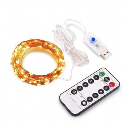 China Hot Selling Light Graland LED Copper Wire String Light Battery Powered String Lights Home Decoration Christmas Holiday Lighting USB Copper Wire Remote Light for sale