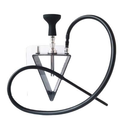 China XZCY K1017 Designer Hookah Shisha Arabian Saudi Arabia Transparent Acrylic Hookah Set Acrylic Triangle Hookah Pot for sale