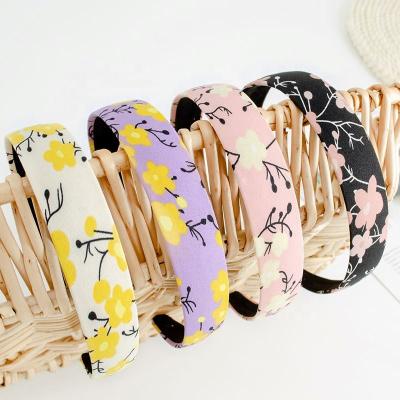 China Lady The Fashion Floral Headband Hair Band Pretty Lady Fashional Head Bands Winter Women Pretty For Girls Accessories for sale