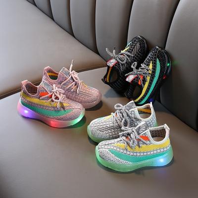 China New Breathable Kids Light Up Shoes Kids Led Shoes Boys Sport Shoes For Girls Kid Sneakers Basket Glowing Girl for sale