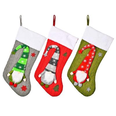 China 2021 Faceless Christmas Stocking Gnome Snowmanl Santa Claus Doll Stockings Xmas Decoration Gift Bags Christmas Socks New Year Gifts for sale