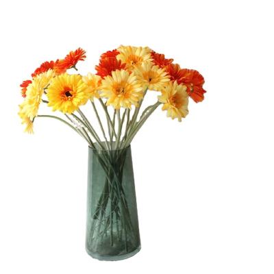 China Chrysanthemum Cheap Artificial African Sunflower Bouquet Artificial Chrysanthemum Flower For Wedding Decoration for sale