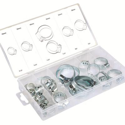 China Also can 26PC Hose Clamp Assortment Hose Clamp Kit Custom Hose Clamp for sale