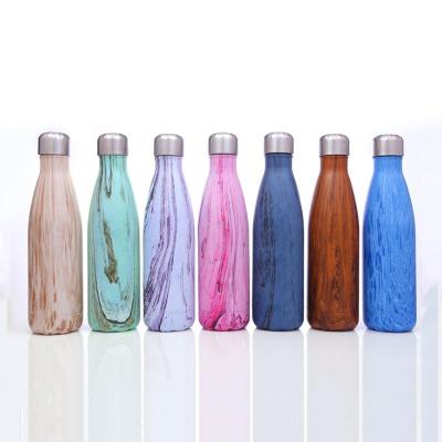 China Sustainable 17oz Stainless Steel Cola Shape Water Bottle /cola Shape Thermos Sport Bottle for sale