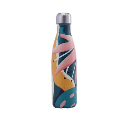 China 500ml New Design Water Bottle Stainless Steel Viable Wholesale Water Bottle Insulated Wall Double Morandi for sale