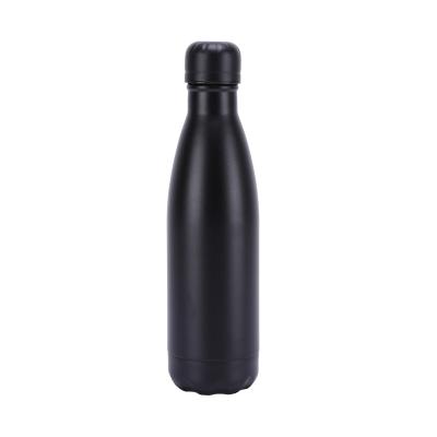 China 500ml Black Powder Coating Viable Cola Water Bottle Custom Insulated Double Wall Stainless Steel Water Bottle Wholesale for sale