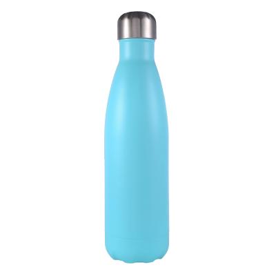 China White Baby Blue Water Bottle 500ml Sustainable Powder Coating BPA Free Wholesale Water Bottle For Black Friday for sale