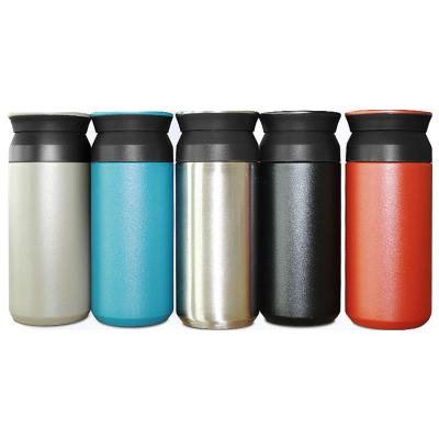 China 350ml polypropylene sustainable promotional recyle stainless steel custom travel coffee mug with lid for sale