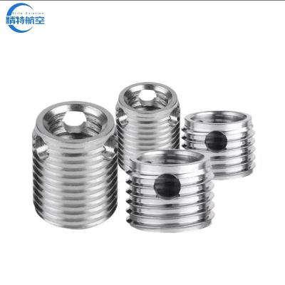 China Rotation Direction Right Rotation Ss302 Unf 1/4-28 Automotive Engineer Self-Tapping Threaded Insert with Three Holes for sale