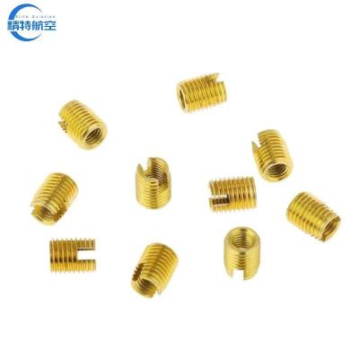 China Fine/Coarse Thread Type Lubricated Slotted Self-Tapping Threaded Insert T/T Payment Type for sale