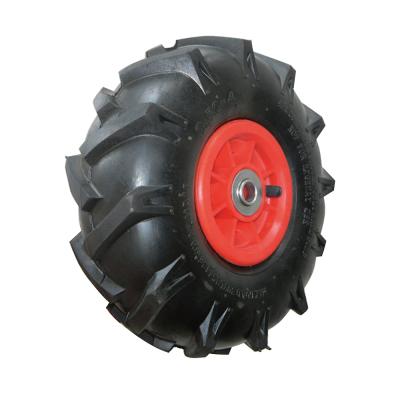 China PR1505-3 pneumatic pneumatic tires 10 inch 4.10/3.50-4 wheel cart inflatable pneumatic rubber wheels for sale