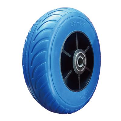 China 10 Inch 260x85 3.50-4 PU Foam Polyurethane Foam Puncture Proof Tire Flat Freewheel for sale