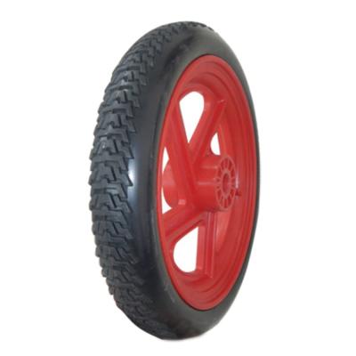 China 12 Inch 12X2 Inch PU Polyurethane Foam Puncture Free Flat Tire Freewheel for sale