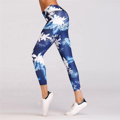 China Antibacterial Plus Size Print Leggings Fitness Legging Women Gym Yoga Tight Pants for sale