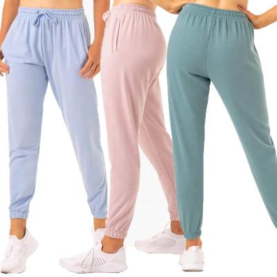 China Custom Made Women Anti-UV Fitness Joggers Pants Women Casual Ladies Sportswear Zipper Sweatpants for sale