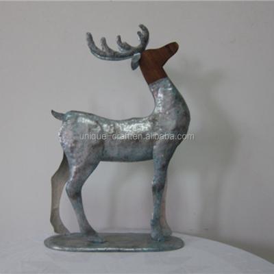 China Christmas Decoration Christmas Theme Wood Metal Decorative Reindeer for sale