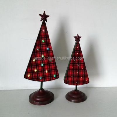 China Christmas Decoration Christmas Theme Indoor Lighted Metal Christmas Tree For Home Decoration for sale