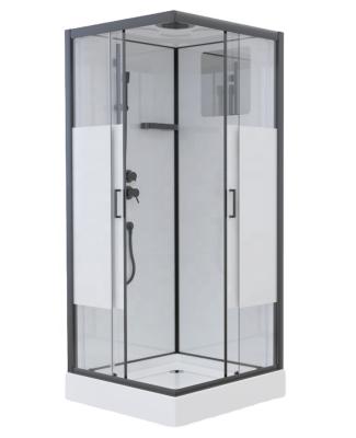 China Modern Factory Shower Room 5mm Sliding Door Shower Room Direct Silk Printed Glass Glass Enclosure for sale