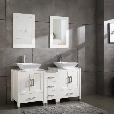 China Yes Modern Include Countertop And No Faucet Large Bathroom Mirror Cabinet for sale