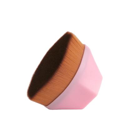 China NO.55 Flat Brush Beauty BB Cream Base Pink Color Kabuki Multifunctional Makeup Brush for sale