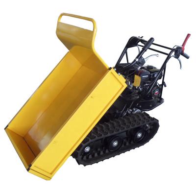 China 500kgs Engine Power Wheelbarrow Transmission Track Hydraulic Crawler Mini Dumper 1004x860x210 for sale