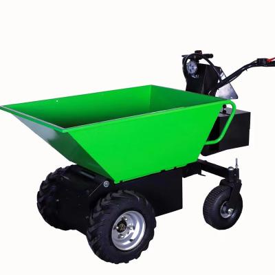 China Multifunctional Power Tools Power Wheelbarrow Mini Dumper Electric Dump Truck Electric Wheelbarrow with Hydraulic Tipping and 500k for sale