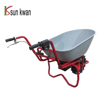 China Building Material Shops Mini Transport Electric Vehicle Dumper Electric Wheelbarrow for sale