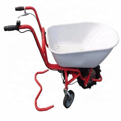 China Building Material Shops Electric Construction Wheelbarrow With Motor And Brake for sale