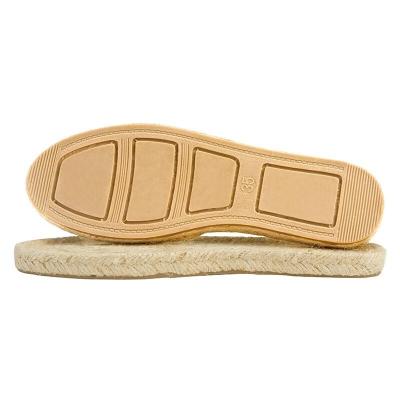 China Gold Flat Shoes Sole Manufacturer Espadrille Shoes Sole for sale