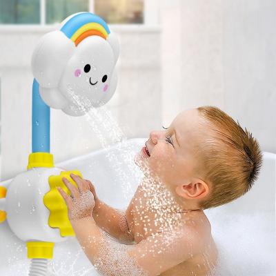 China Chinese style baby bath toys, children's water toys, manual cloud sunflower spray shower for sale