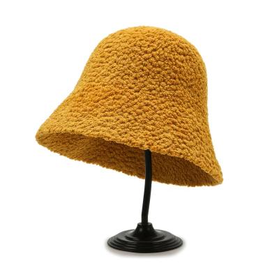 China Fashion New Style Fashion Winter Bucket Hats Personality Solid Color Beret Hats Korean Basin Hat for sale