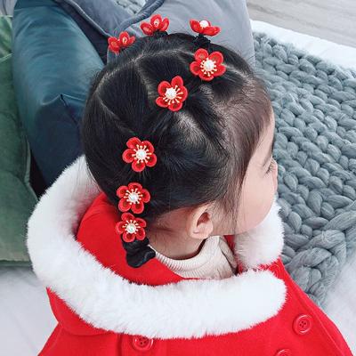 China Fashion Red Party Hair Elastic Band, Fashion Hair Rope for Kids Girls Hair Accessories for sale