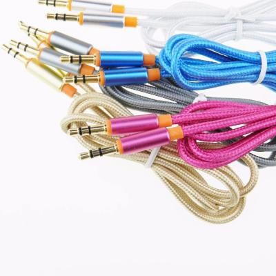 China Car 3.5mm Jack Audio Cable 3.5mm male jack to aux cable. Male Audio For Headphone PC MP3 MP 4 MP Smart Phone for sale