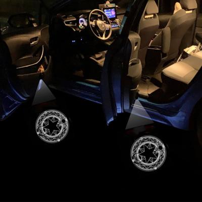 China ABS+LED Car Door Led Lamp Logo Laser Light HD Projection Welcome DC Led Universal Wireless Projector Atmosphere Light for sale