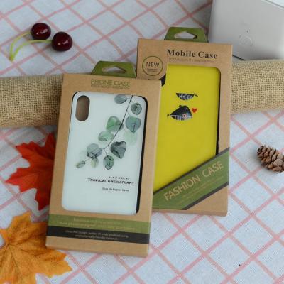 China Universal Matte Lamination Recyclable Phone Shell Plastic Box Packaging For Phone Case With Inner Tray for sale