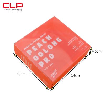 China Custom Recycled Materials CLP PVC Packaging Box Frosted Matte White Oolong Tea Fishing Box Plastic Folding Box for sale