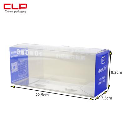 China Recycled Materials CLP Brand Custom Logo Recycled PVC/PET/PP Material Plastic Tea Box for sale