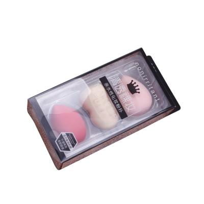 China Transparent PVC PET Recyclable CLP Plastic Box Makeup Sponge Powder Puff Powder Blast Sponge Egg for sale