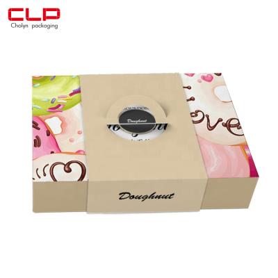 China Recycled Materials CLP Cholyn Donut Packaging Cardboard Customization for sale