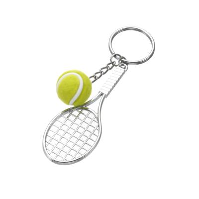 China Hot Sale Decoration Gift Ball Sports Key Chains Fashion Golf Baseball Board Table Tennis Ball Athletics Metal Men Key Rings Promotion Gifts for sale