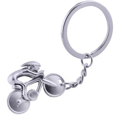 China Wholesale Promotion Creative Silver Gift Men's Metal Key Chain Men's Bicycle Motorcycle Personality Decoration Gift Keychains for sale