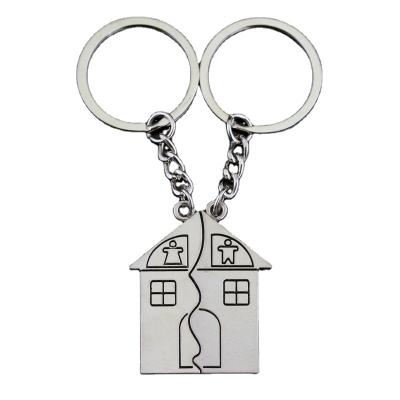 China Factory direct fashion home couple key chain pendant alloy plating creative European and American personality jewelry 0001K-19 for sale