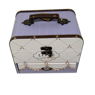 China New and Creative Style Viable Home Decor Ornament Box with Sewing Kit Accessories Portable Wooden Sewing Box for sale